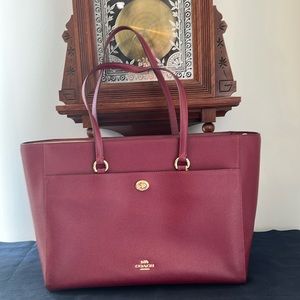 Coach Crossgrain Leather Folio Tote